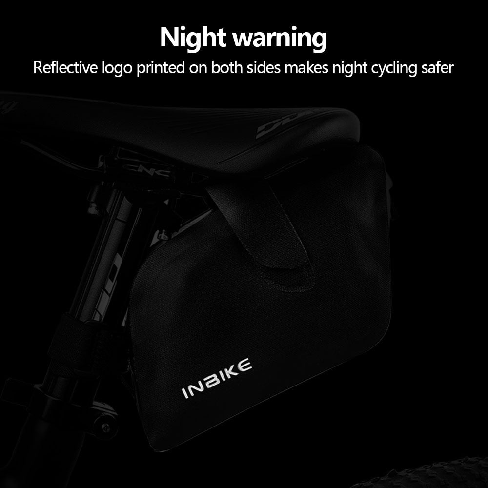 Bicycle Saddle Bag Pouch Waterproof Shockproof Bike Tube Rear Tail Seatpost Bag