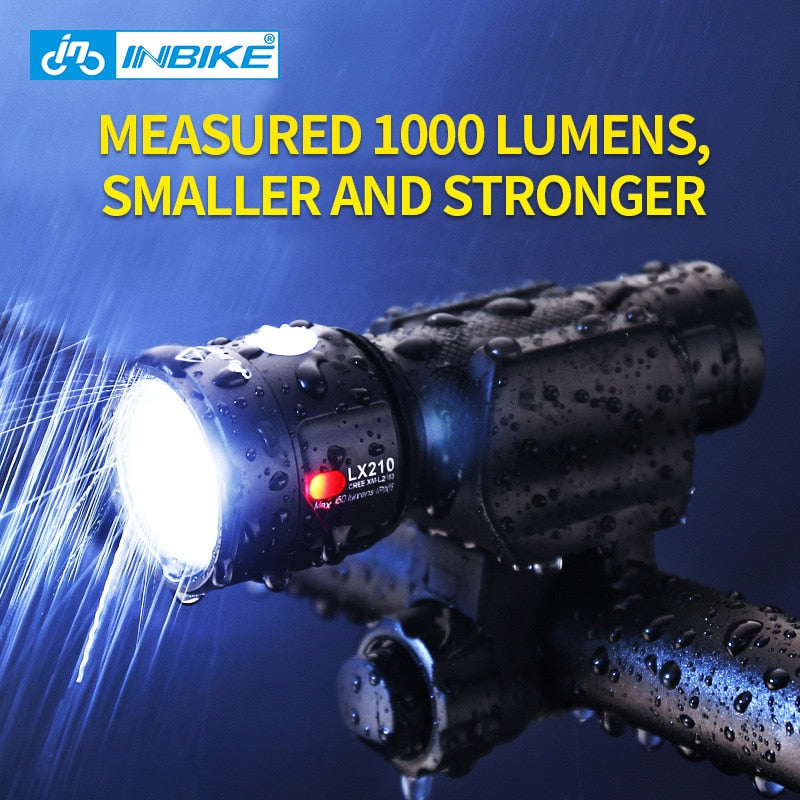 Bike Light Bicycle Flashlight LED Bike Front Light Cycling 1000 Lumens Waterproof USB Rechargeable
