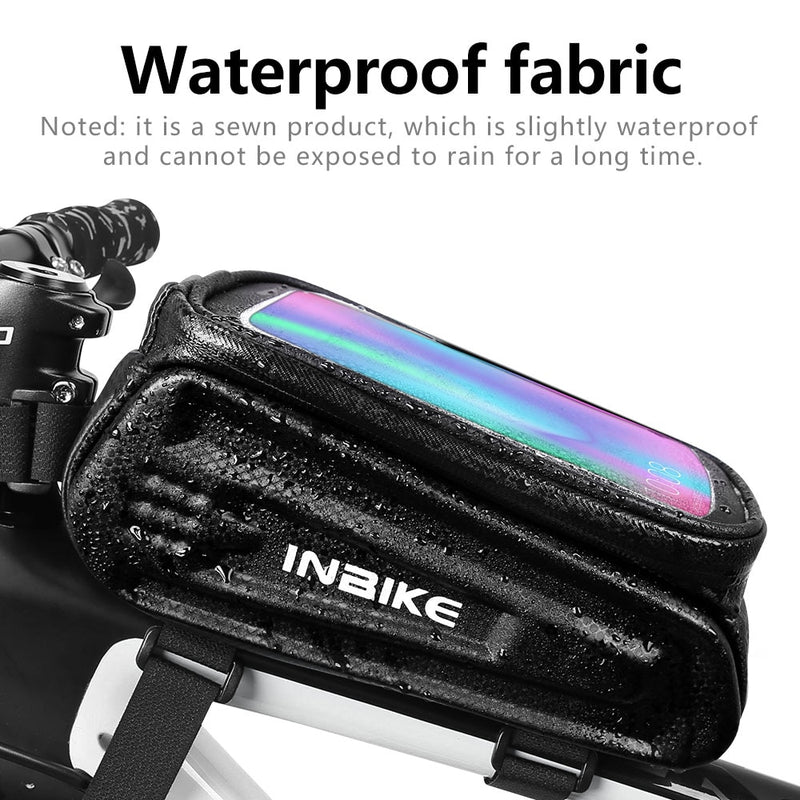 Bike Phone Bag Rainproof Bicycle Front Bag 6.5inch Touchscreen Phone Case Top Tube Bag