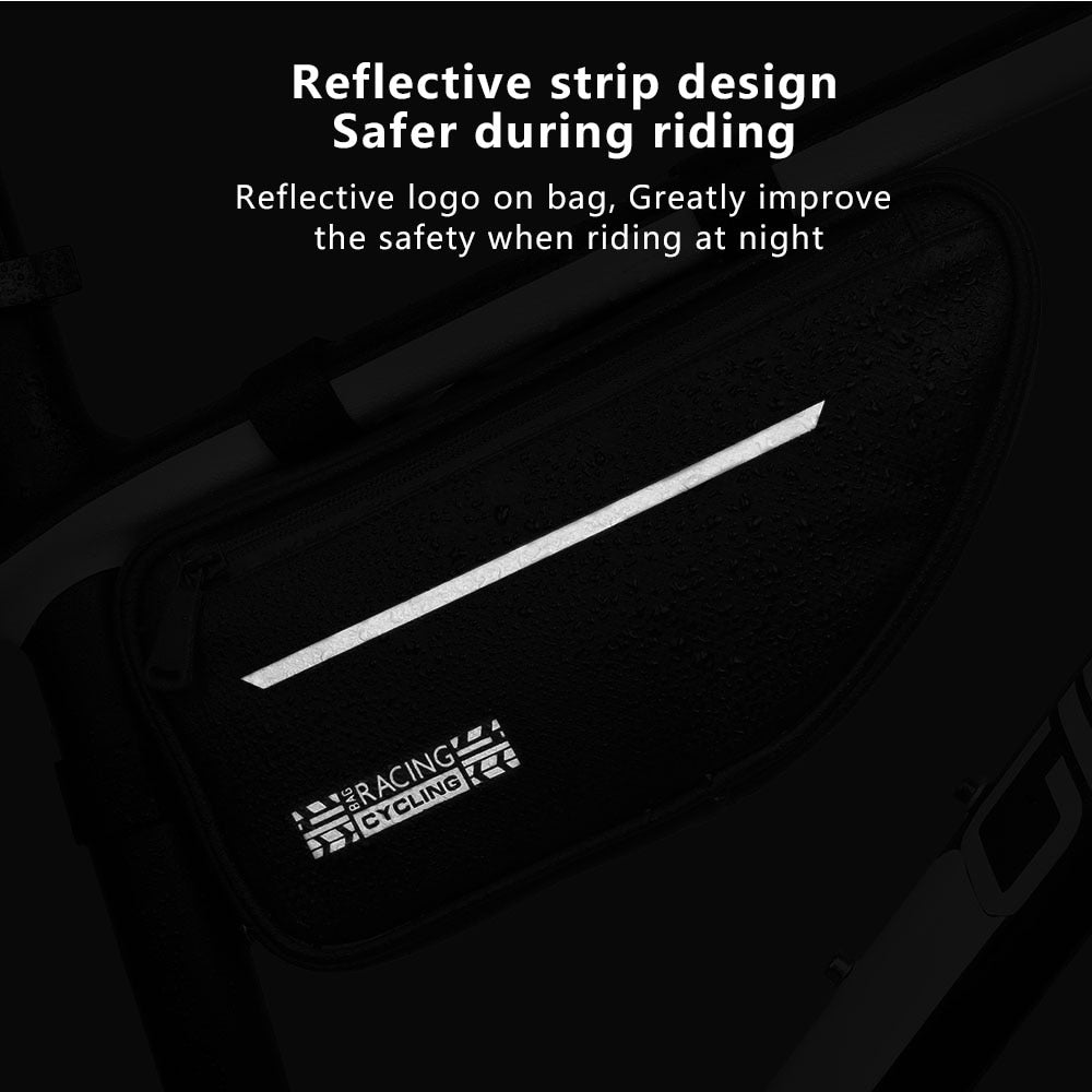 Cycling Bicycle Bags Top Tube Front Frame Bag Waterproof MTB Road Triangle Pannier Dirt-resistant