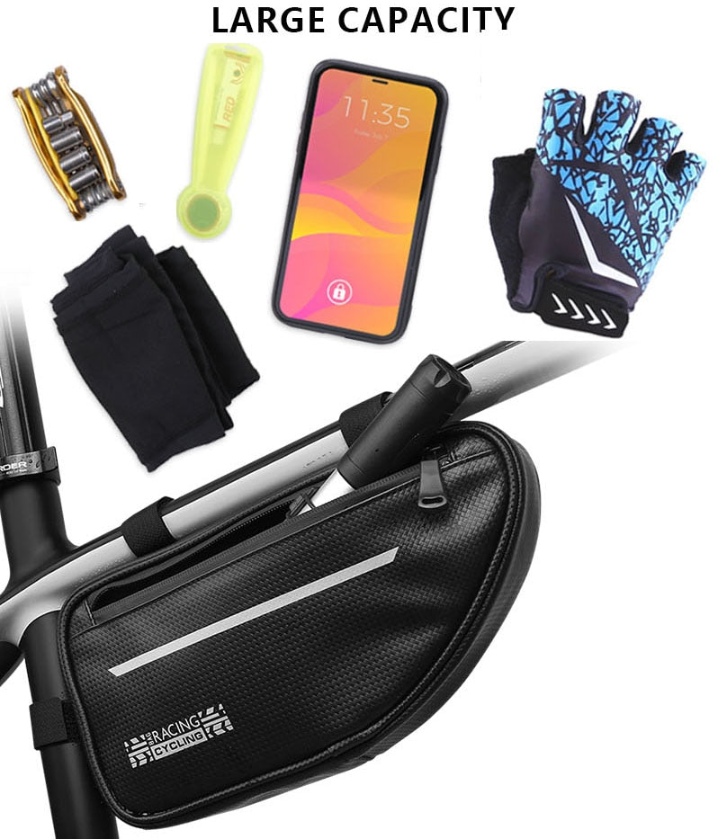 Cycling Bicycle Bags Top Tube Front Frame Bag Waterproof MTB Road Triangle Pannier Dirt-resistant
