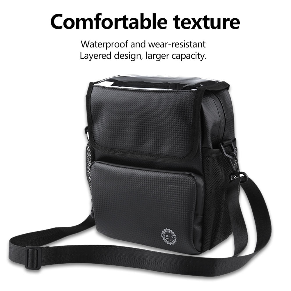 Handlebar Bag Bicycle Bags Frame Pannier Touchscreen Front Phone Bag Waterproof Shoulder Bag