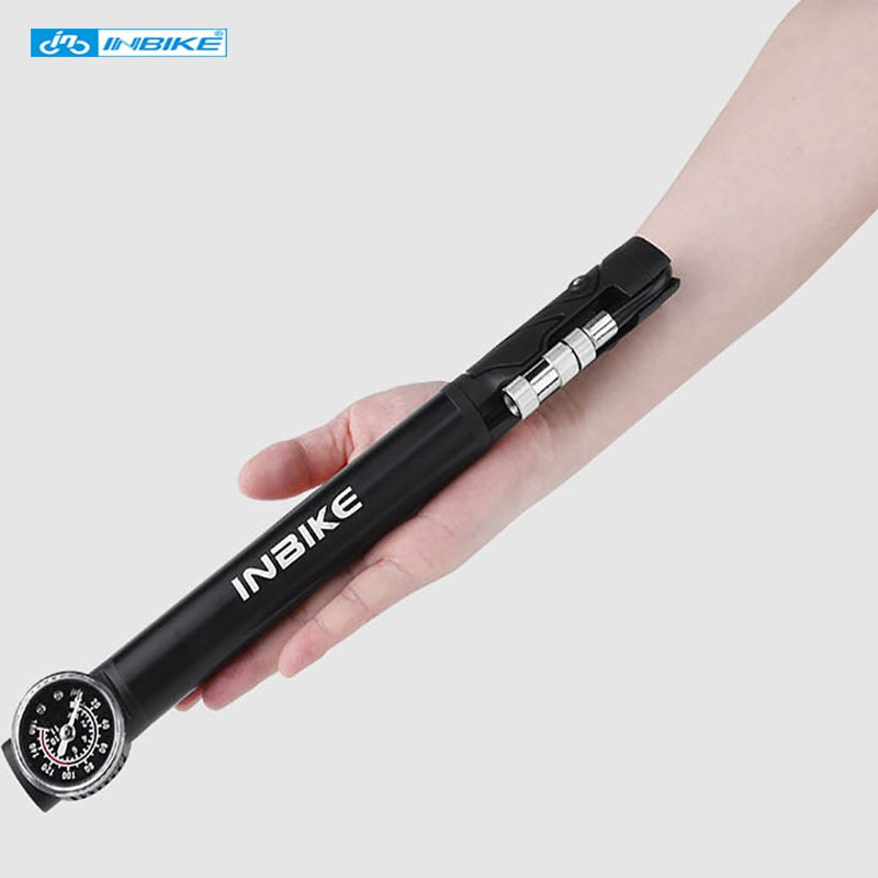 Mini Bike Pump Portable Frame Pump High Pressure Smart Valve Presta & Schrader Bicycle Inflator