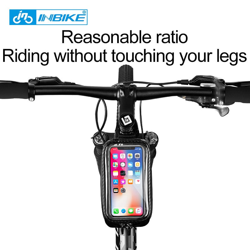 Waterproof Bicycle Bag Frame Front Top Tube Cycling Bag Reflective 6.5 in Phone Case Touchscreen Bag