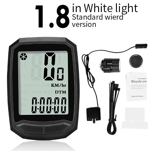 Waterproof Bicycle Computer Wireless And Wired MTB Bike Cycling Odometer Stopwatch Speedometer Watch
