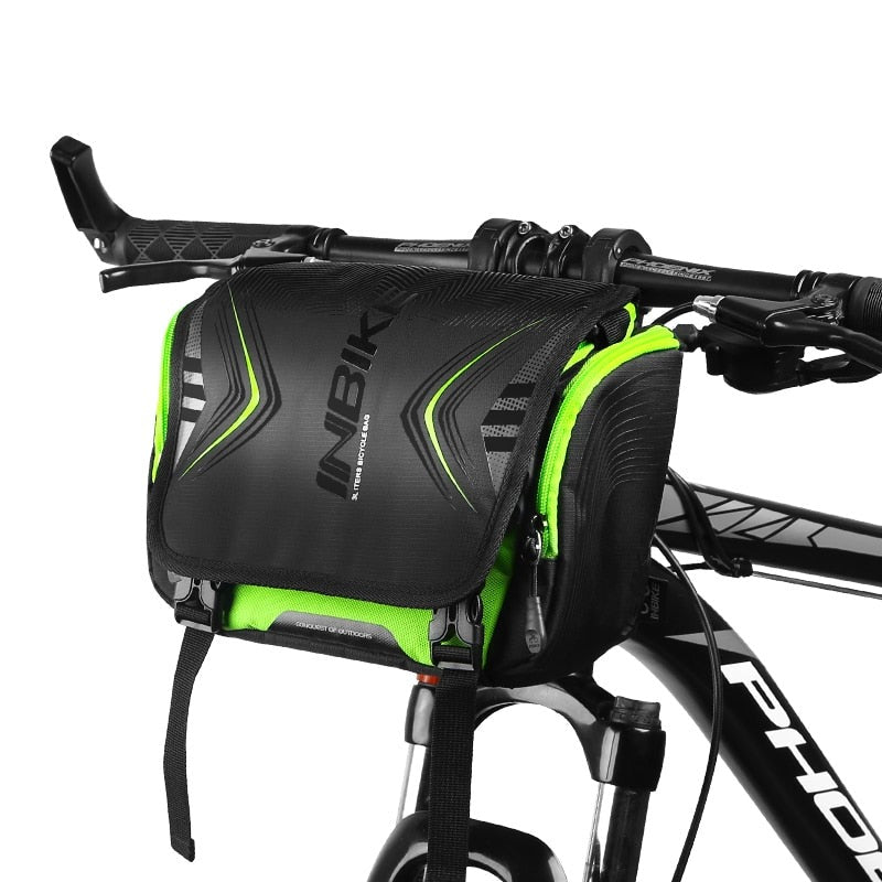 Waterproof Bike Bag Large Capacity Handlebar Front Tube Bag Bicycle Pocket Shoulder Backpack