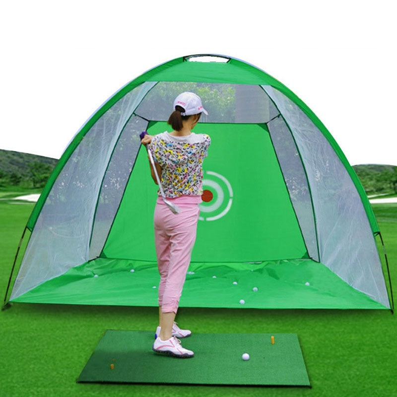 Indoor Golf Practice Net Tent Golf Hitting Cage Garden Grassland Practice Tent Golf