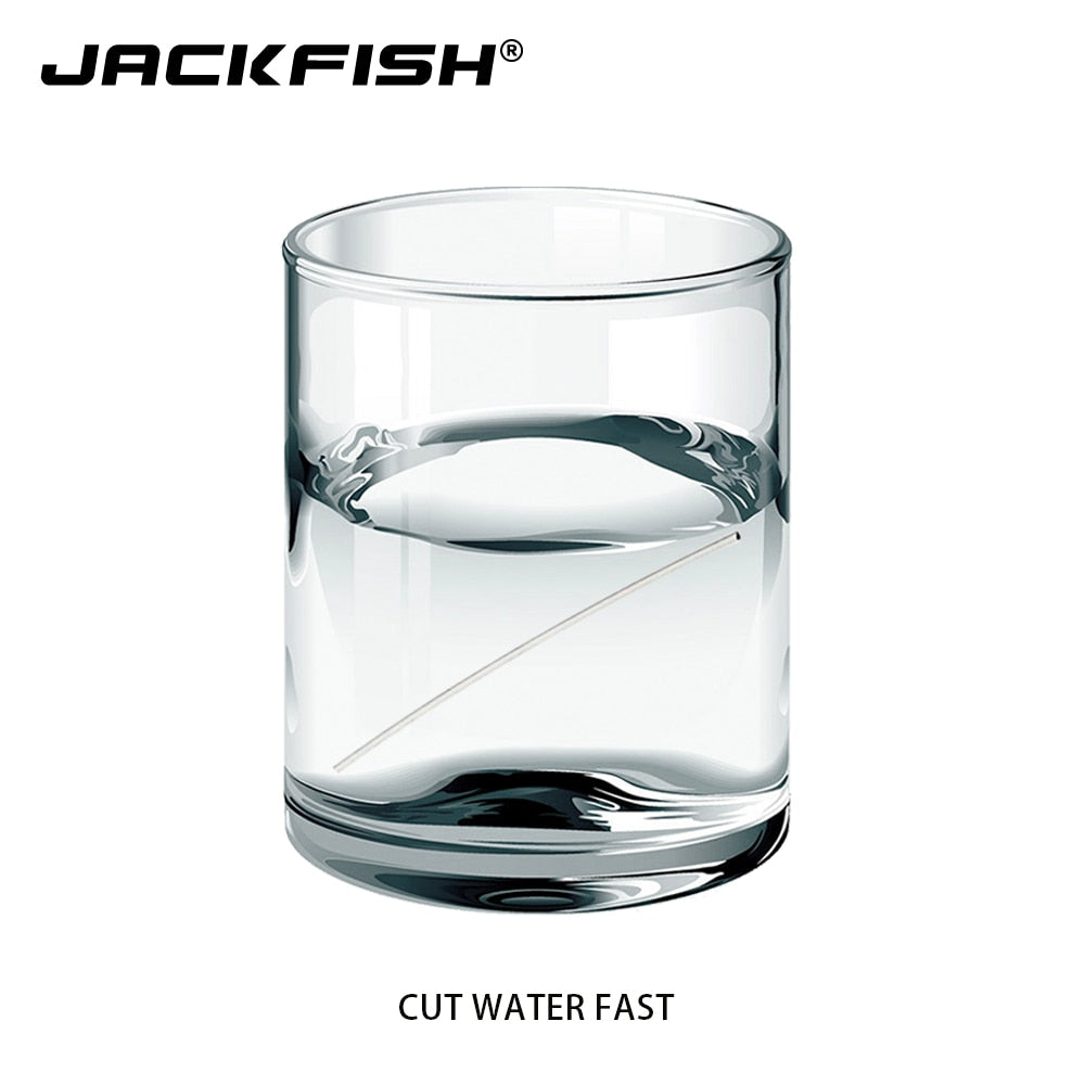 JACKFISH 100M Fluorocarbon Fishing Line  red/clear two colors 4-32LB Carbon Fiber Leader Line  fly