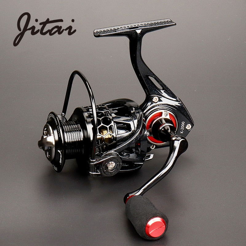 JITAI Spinning Reel with Free Spool Lightweight CNC Aluminum Spool 10+1BBs Saltwater Wheel Carp Fishing Reels Carretilha