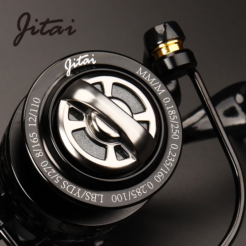 JITAI Spinning Reel with Free Spool Lightweight CNC Aluminum Spool 10+1BBs Saltwater Wheel Carp Fishing Reels Carretilha