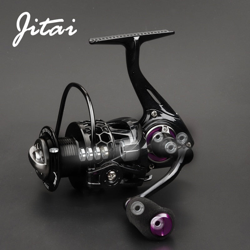 JITAI Spinning Reel with Free Spool Lightweight CNC Aluminum Spool 10+1BBs Saltwater Wheel Carp Fishing Reels Carretilha
