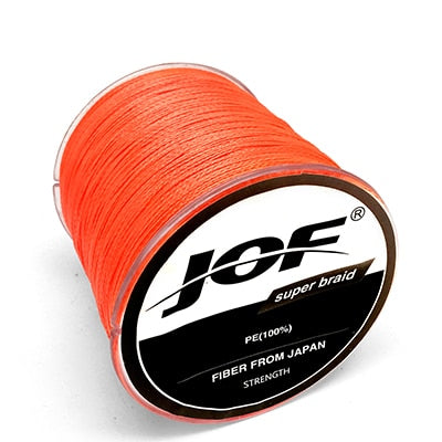 JOF 500M 300M 100M Multicolour PE Braided Wire 4 Strands Multifilament Japanese Fishing Line