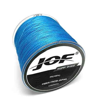JOF 500M 300M 100M Multicolour PE Braided Wire 4 Strands Multifilament Japanese Fishing Line
