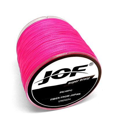 JOF 500M 300M 100M Multicolour PE Braided Wire 4 Strands Multifilament Japanese Fishing Line