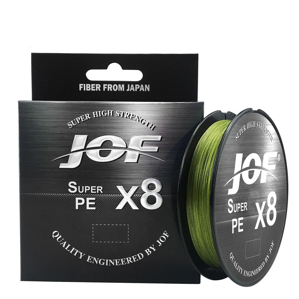 JOF 8 Weaves Fishing Line 150M 300M 500M 8 Strands Braided Fishing Line Multifilament PE Line 15