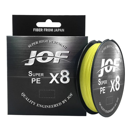 JOF 8 Weaves Fishing Line 150M 300M 500M 8 Strands Braided Fishing Line Multifilament PE Line 15