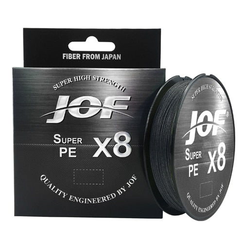 JOF 8 Weaves Fishing Line 150M 300M 500M 8 Strands Braided Fishing Line Multifilament PE Line 15