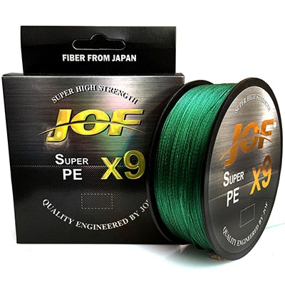 JOF X9/X12 300-500M Braided Line 9/12 Strands MultiColor Multifilament Saltwater PE Line 20-80LB