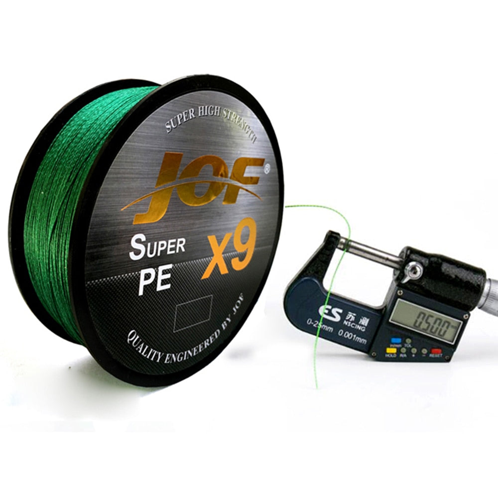 JOF X9/X12 300-500M Braided Line 9/12 Strands MultiColor Multifilament Saltwater PE Line 20-80LB