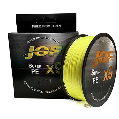 JOF X9/X12 300-500M Braided Line 9/12 Strands MultiColor Multifilament Saltwater PE Line 20-80LB