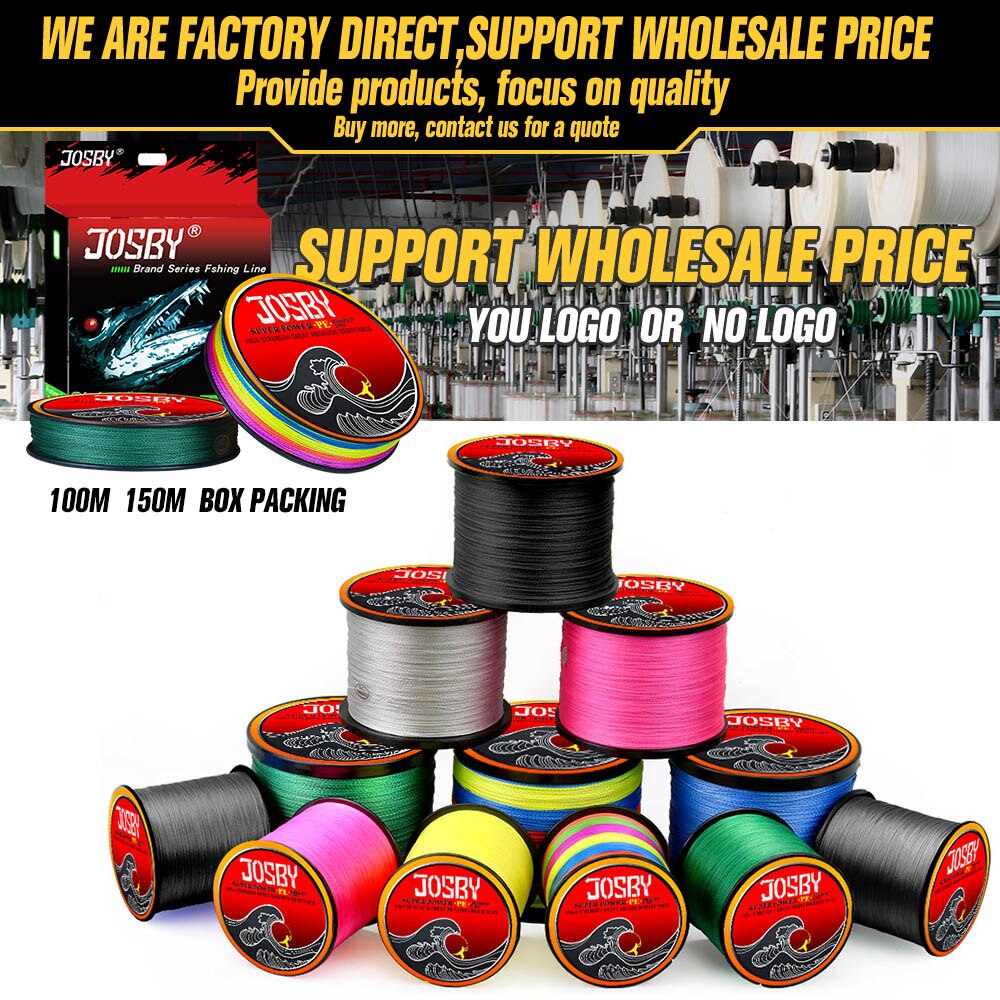 JOSBY 8 Strand Japan Super Strong PE Braided Fishing Line Multifilament Fishing Line 500m Braid