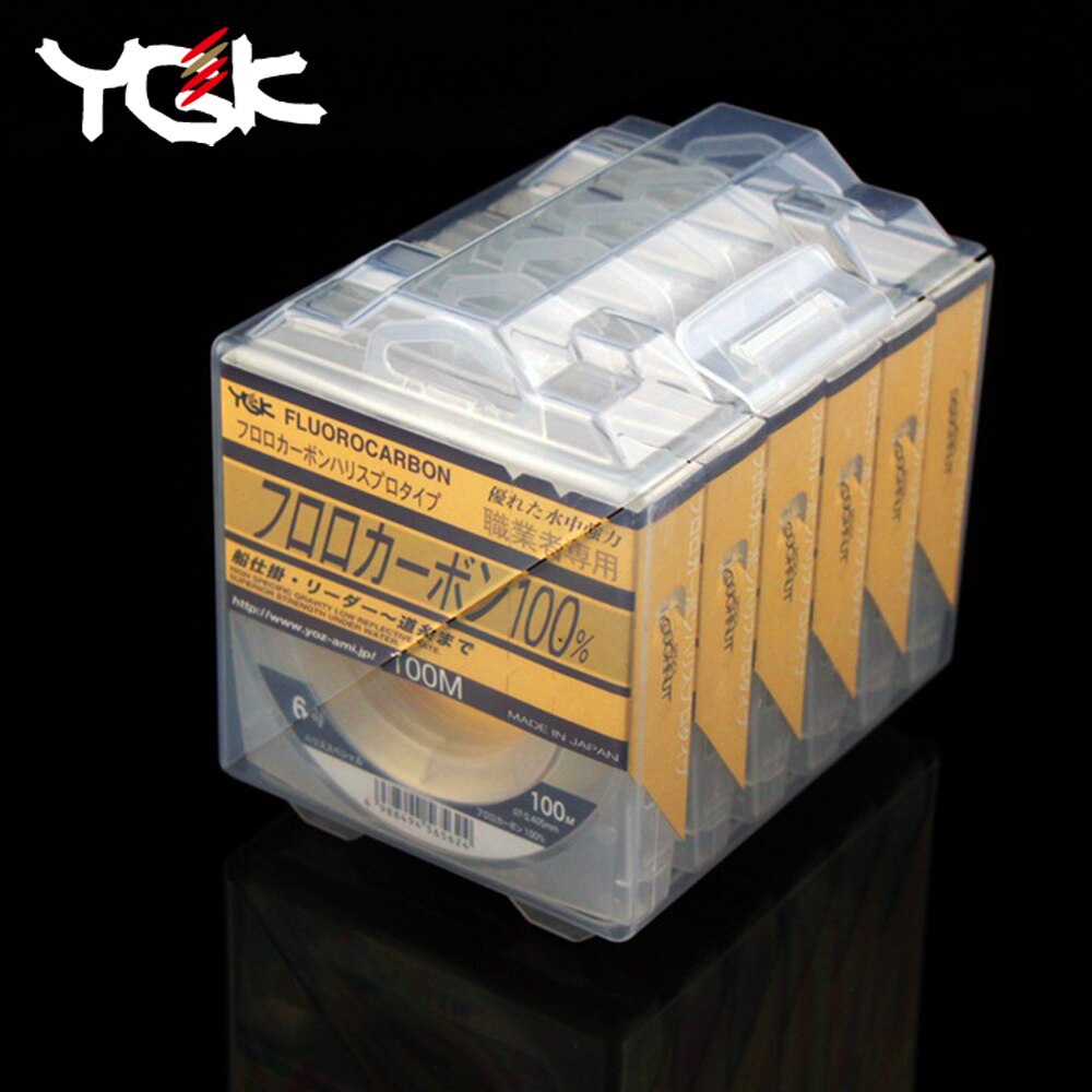 Japan Imported YGK 100M 100% Super Strong True Fluorocarbon Fishing Line Carbon Line Front Wireway