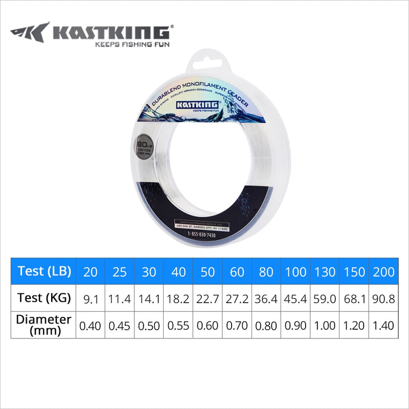 KastKing 20-200LB 110M 0.40-1.40mm Nylon Fishing Line Hot Super Strong Monofilament Nylon Line