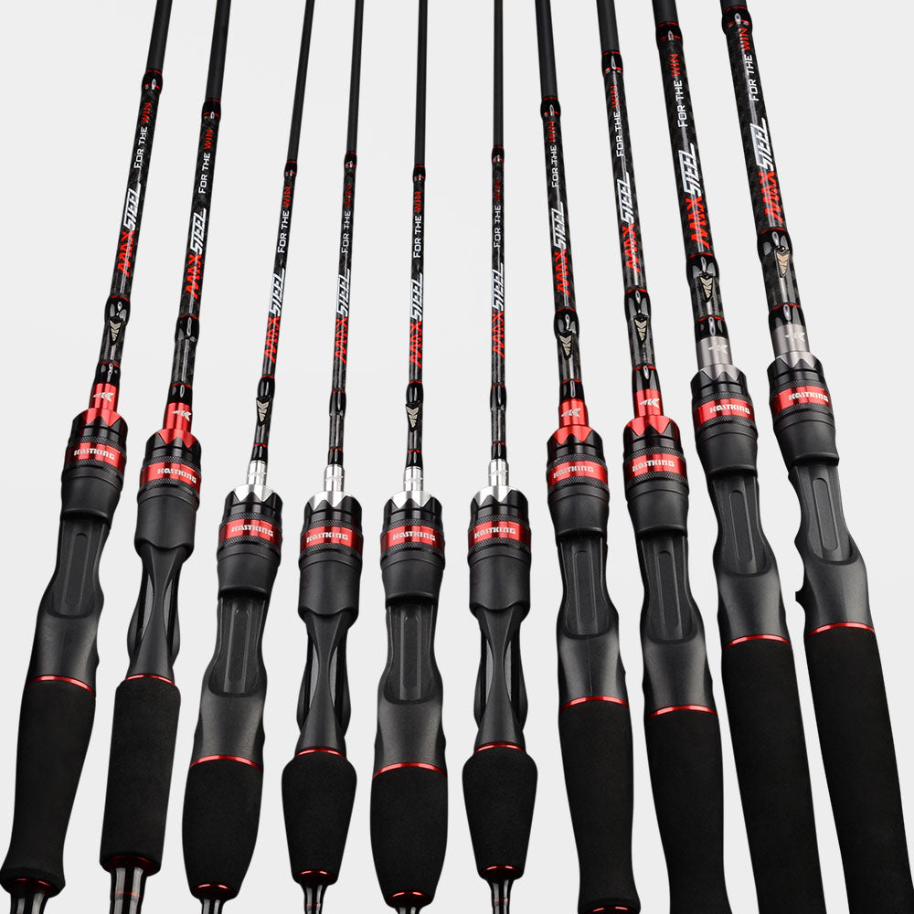 KastKing Max Steel Rod Carbon Spinning Casting Fishing Rod 1.80m 1.98m 2.13m 2.28m Baitcasting Rod