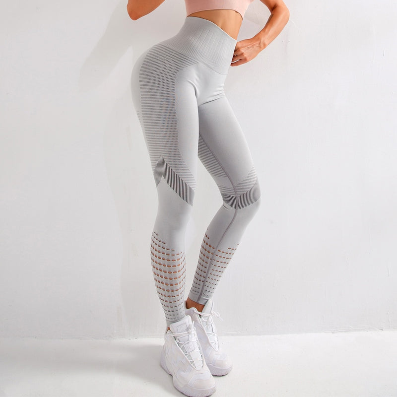 LANTECH Women Yoga Pants Sports Running Sportswear Stretchy Fitness Leggings Seamless Athletic Gym