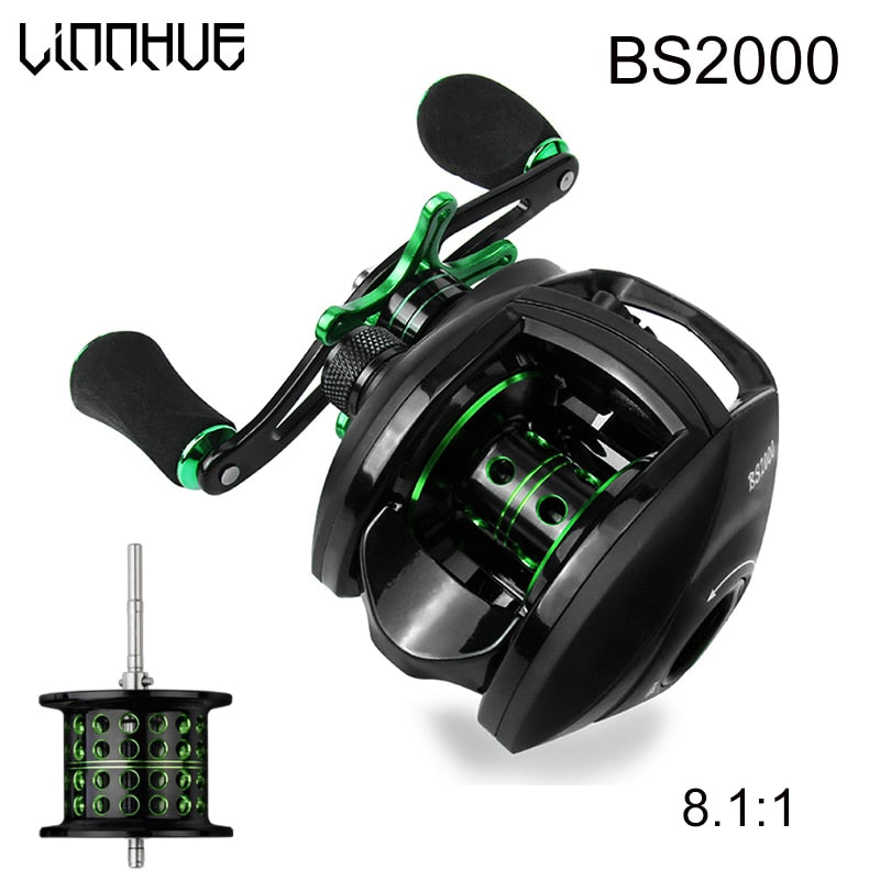 LINNHUE Best Fishing Reel BS2000 Baitcasting Reel 8.1:1 High Speed 8KG LINNHUE Best Fishing Reel BS2000 Baitcasting Reel 8.1:1 High Speed 8KG