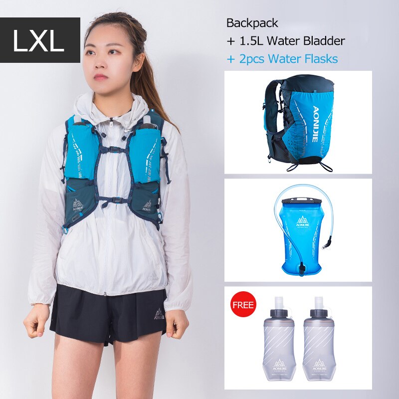 LXL Size Ultra Vest 18L Hydration Backpack Pack Bag Soft Water Bladder Flask For Trail Running