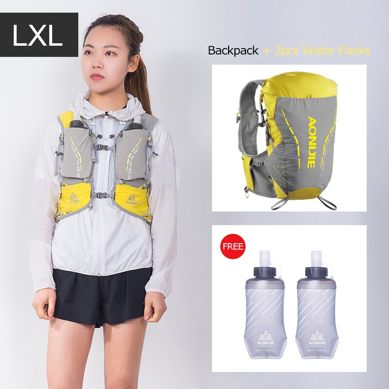 LXL Size Ultra Vest 18L Hydration Backpack Pack Bag Soft Water Bladder Flask For Trail Running