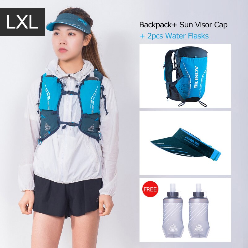 LXL Size Ultra Vest 18L Hydration Backpack Pack Bag Soft Water Bladder Flask For Trail Running