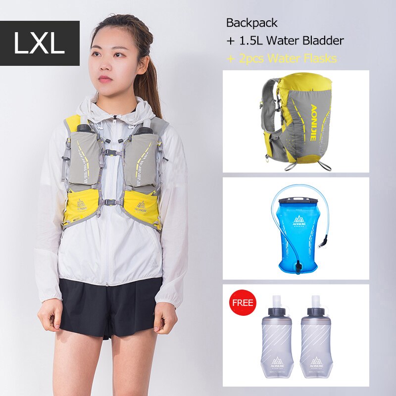 LXL Size Ultra Vest 18L Hydration Backpack Pack Bag Soft Water Bladder Flask For Trail Running