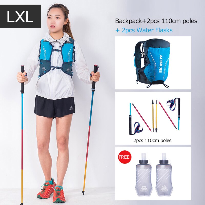 LXL Size Ultra Vest 18L Hydration Backpack Pack Bag Soft Water Bladder Flask For Trail Running