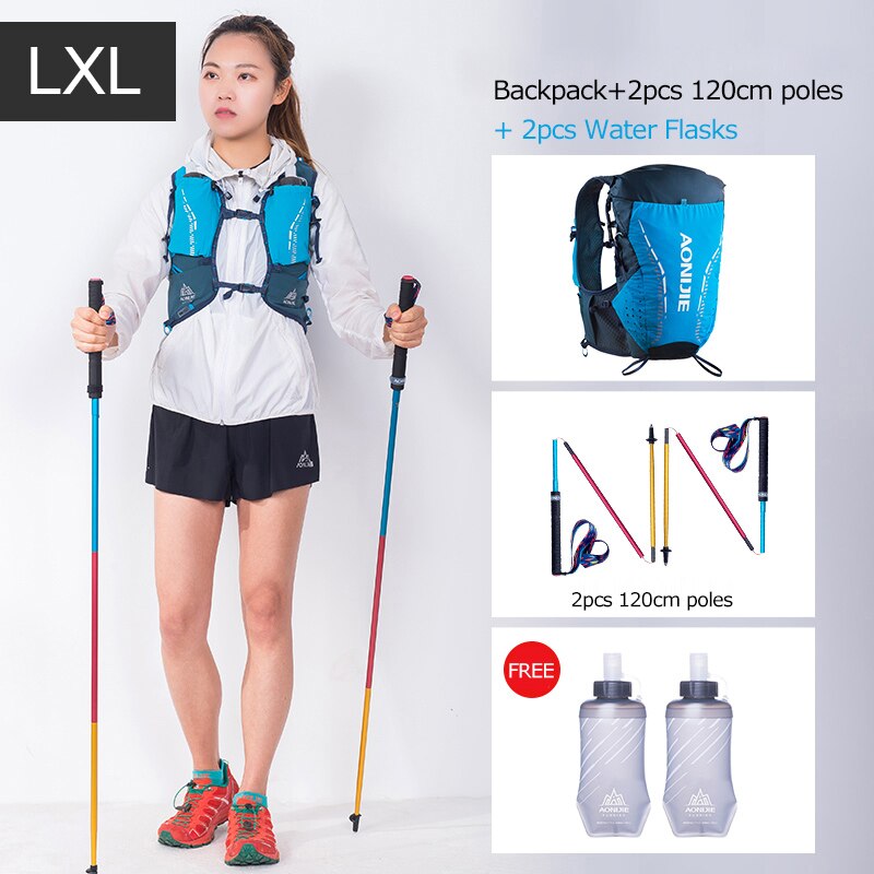 LXL Size Ultra Vest 18L Hydration Backpack Pack Bag Soft Water Bladder Flask For Trail Running