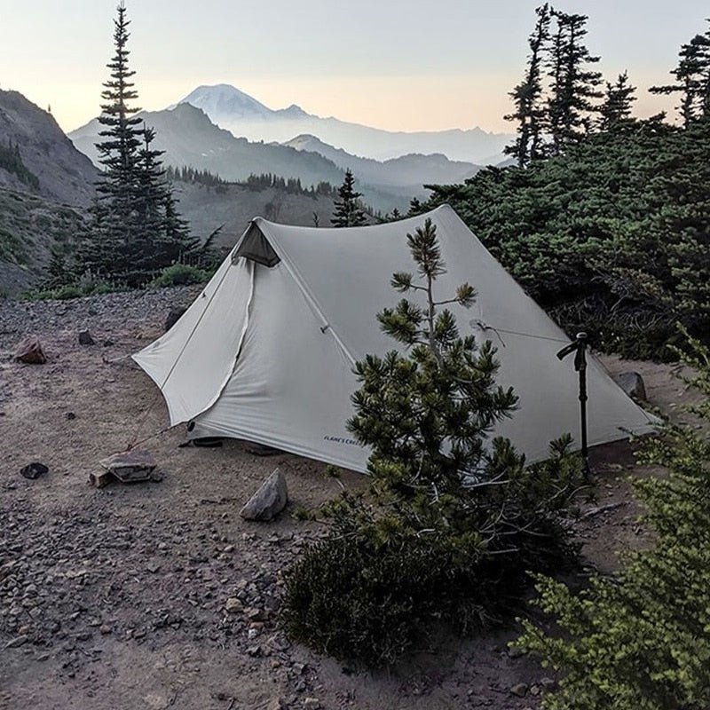 Outdoor Ultralight Camping Tent 3 Season 4 Season Professional 15D Silnylon Rodless Tent