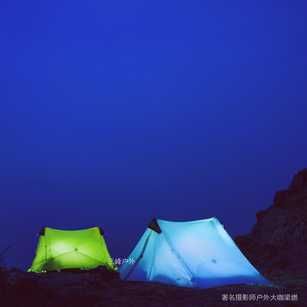 Outdoor Ultralight Camping Tent 3 Season 4 Season Professional 15D Silnylon Rodless Tent