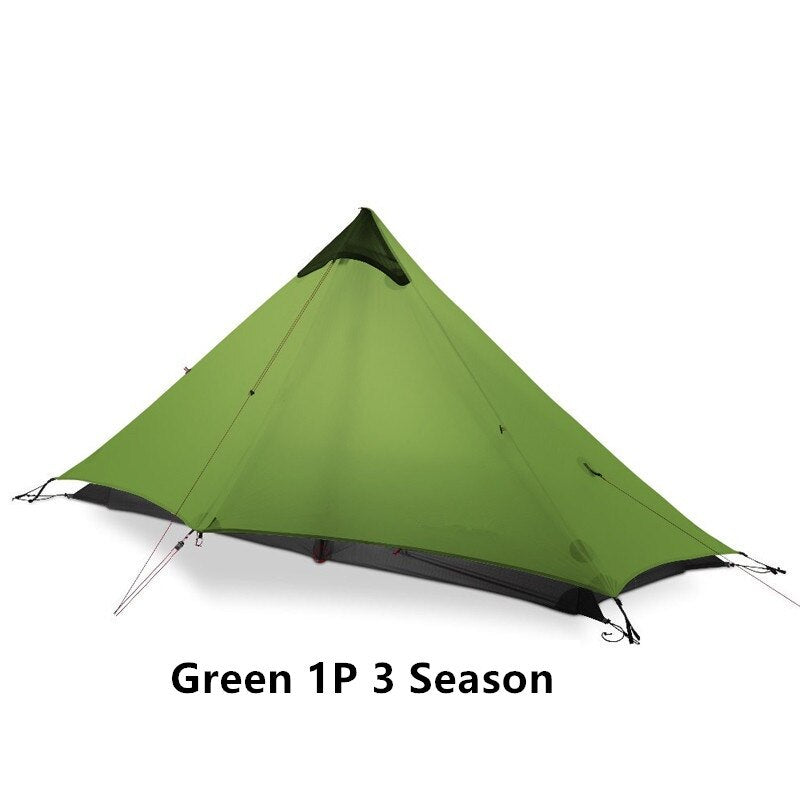 Outdoor Ultralight Camping Tent 3 Season 4 Season Professional 15D Silnylon Rodless Tent