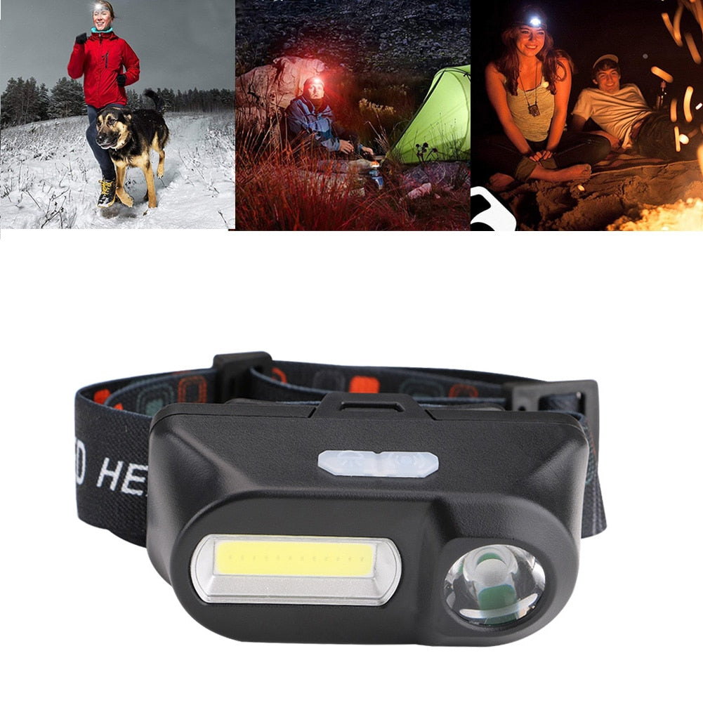 Z30 LED Headlamp Headlights Outdoor Camping Portable Mini XPE+COB Headlamp USB Charging