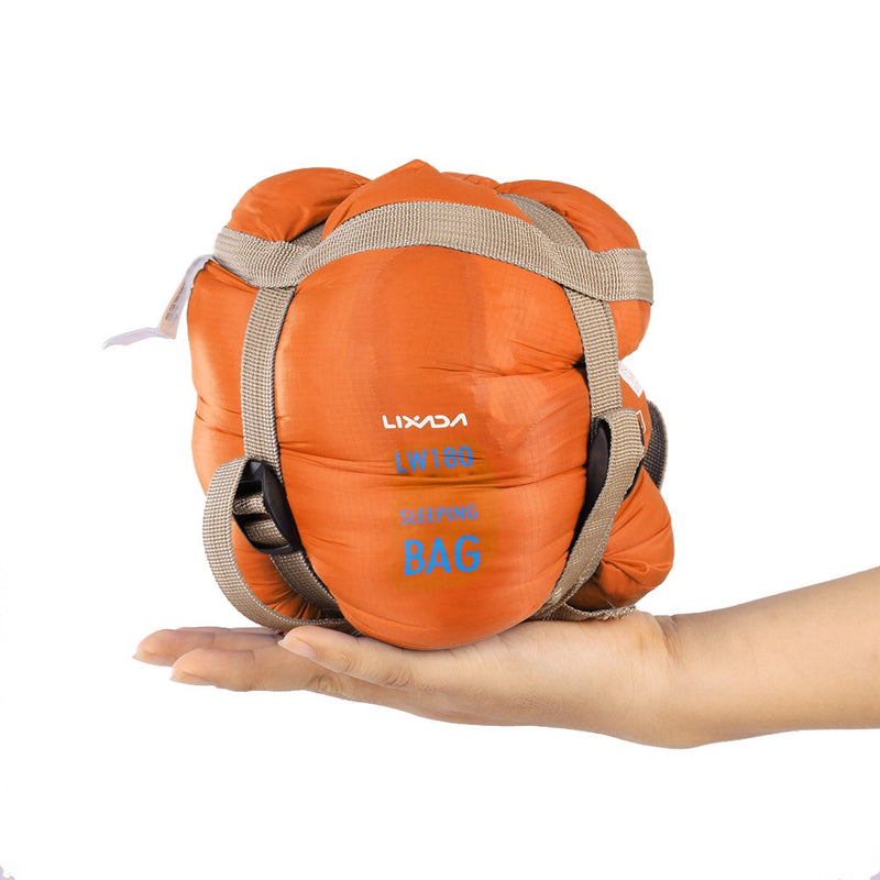 Lixada 190*75cm Camping Envelope Sleeping Bag Ultralight Travel Mini Lazy Bags With Compression