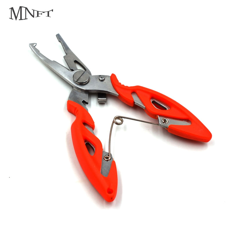 MNFT 12cm Fishing Pliers Line Cutter Hook Remover  Remover Line Cutter Tools Fish Use Tongs Scissors Fishing Pliers 5 Colors