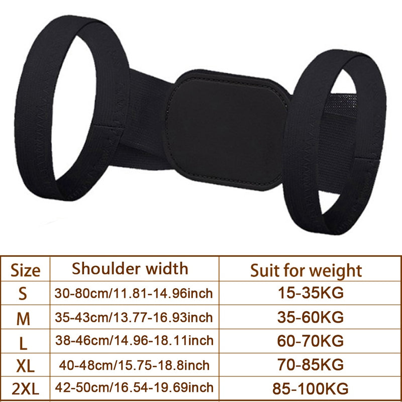 Adjustable Back Posture Corrector Shoulder Clavicle Support Correction Belt for Men and Women