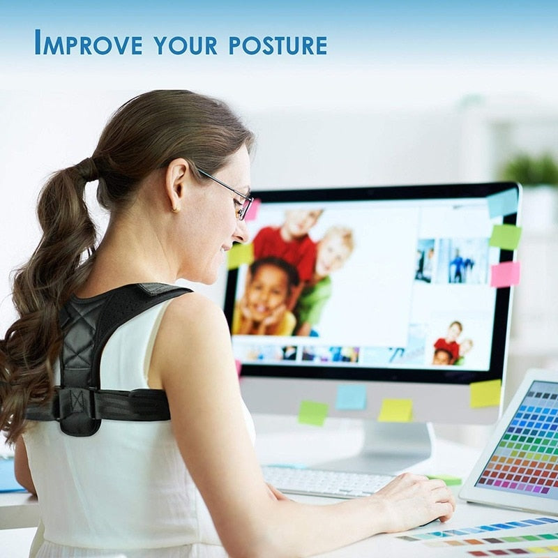 Adjustable Clavicle Posture Corrector Men Women Upper Back Brace Shoulder Lumbar Support
