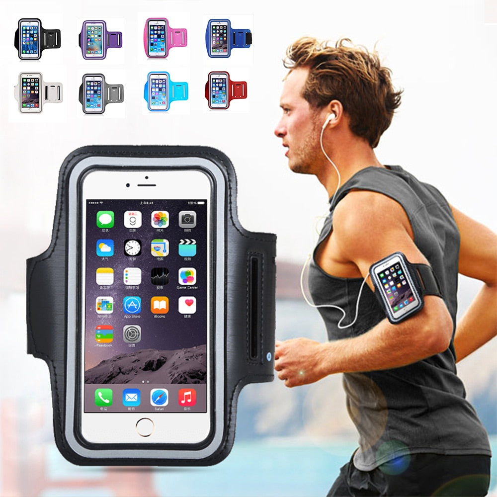 Men Women Running Phone Bags Waterproof Touch Screen Armbands Sports and Fitness Running Accessories
