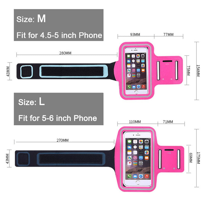 Men Women Running Phone Bags Waterproof Touch Screen Armbands Sports and Fitness Running Accessories