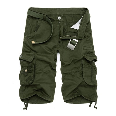 Military Cargo Shorts Men Summer Camouflage Pure Cotton Brand Clothing Comfortable Men Tactical Camo