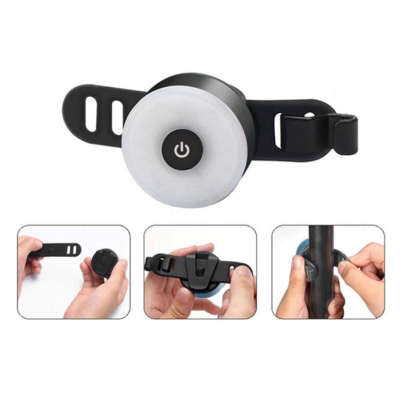 Mini LED Bicycle Tail Light Usb Chargeable Bike Rear Lights IPX5 Waterproof Safety Warning Cycling