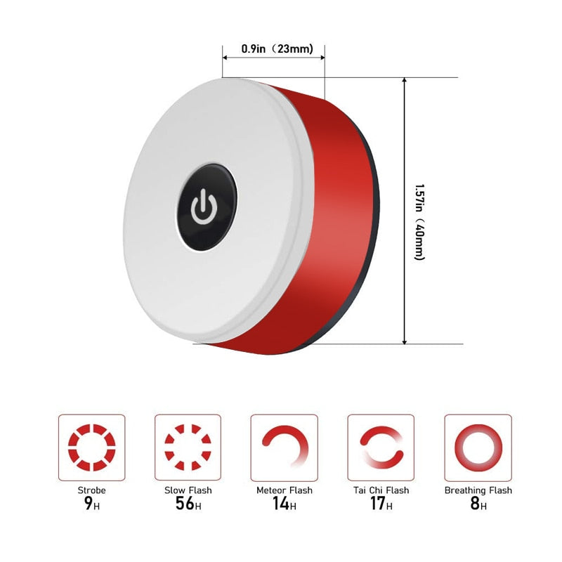 Mini LED Bicycle Tail Light Usb Chargeable Bike Rear Lights IPX5 Waterproof Safety Warning Cycling