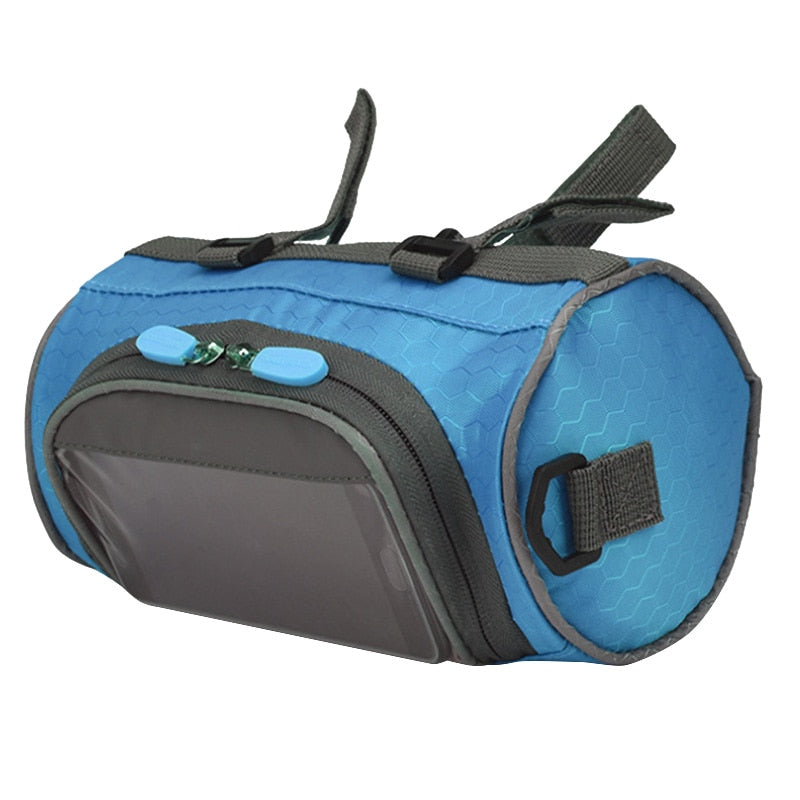 Mountain Bike Bicycle Bags Panniers Touch Screen Cycling Phone Bag Case Road Bike Front Tube Handlebar Cylinder Bag